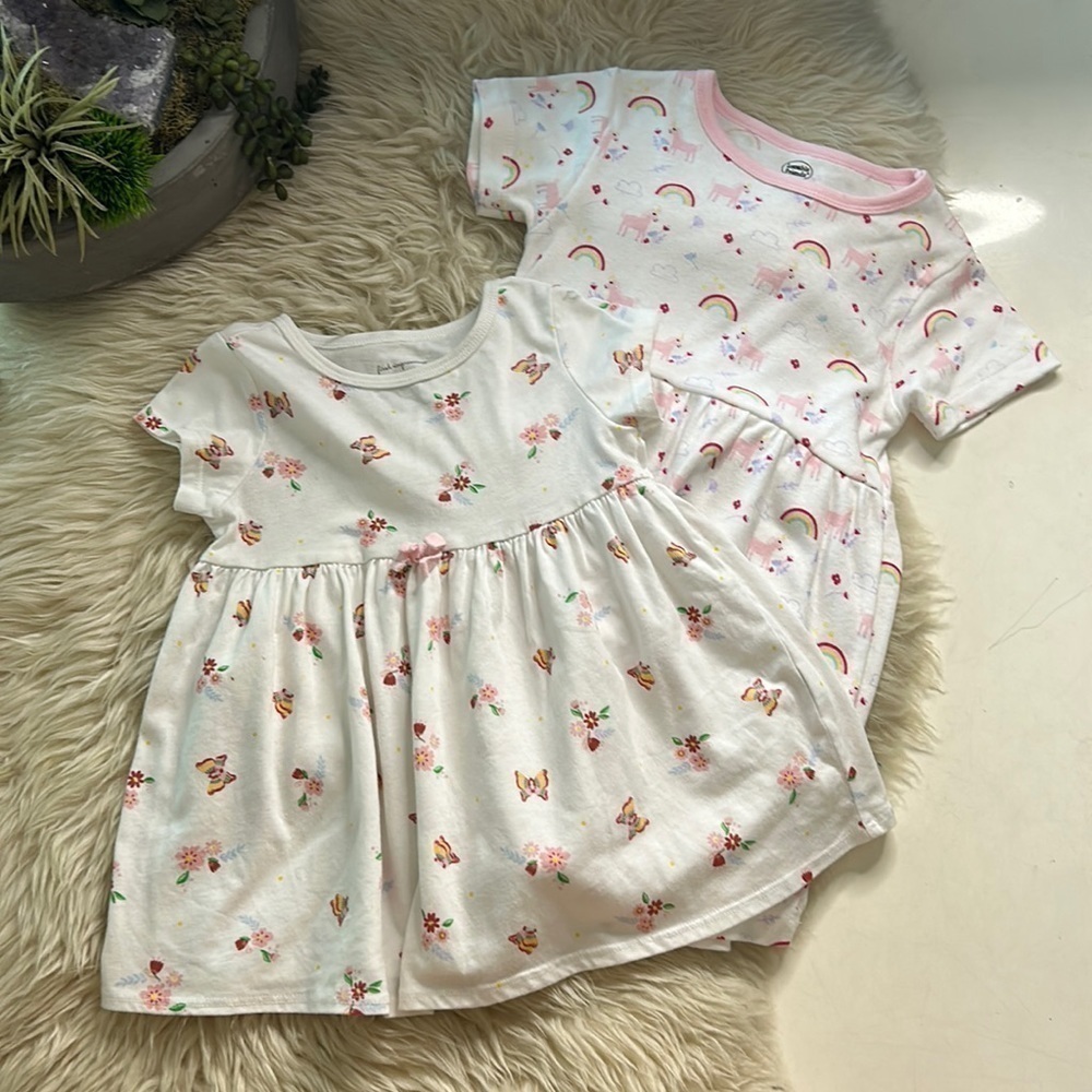 Lovable friends & first impressions bundle rainbow prints short sleeve dress
